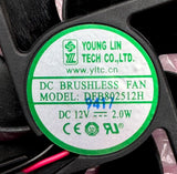 Martin 50480726 Rolling Head Fan MH 5 Profile DC 12v 2.0W DFB802512H Young Lin Tech Co Ltd